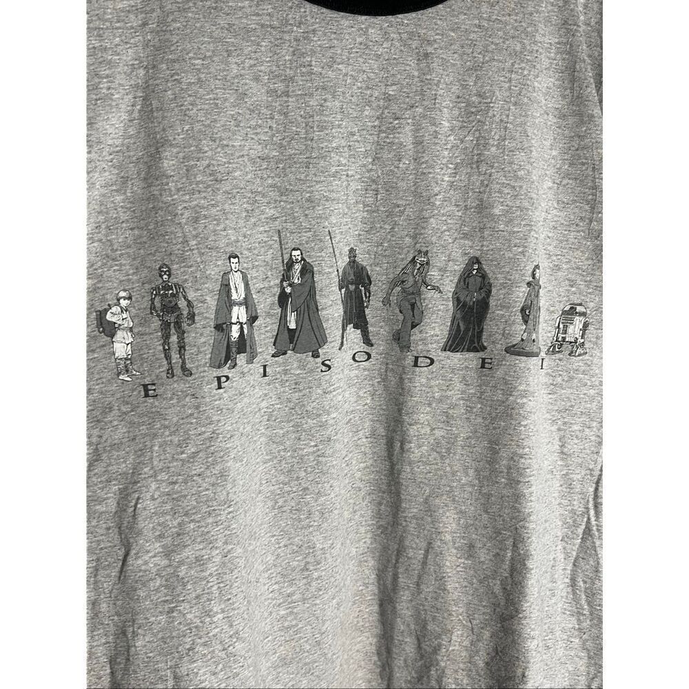 Vintage 90s Star Wars Episode 1 Ringer Tee - Picture 2 of 5